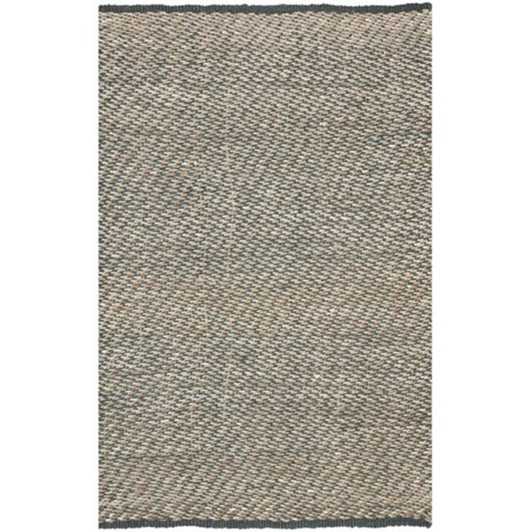 Natural Fiber Hand Woven Medium Rectangle Rug- Blue - Natural- 5 x 8 ft., Safavieh, Mfr#: NF454A-5
